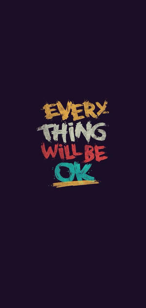 Alles Ok Minimalistiese iPhone — Galaxy S26 Muurpapier