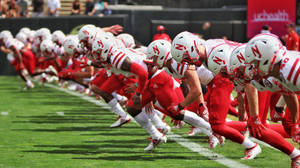 Amerikaanse Sokker Nebraska Cornhuskers muurpapier — Pro Display XDR Muurpapier