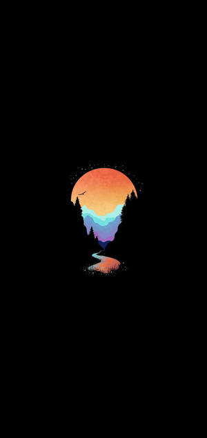 Amoled Bergstrome — Samsung S23 Ultra Muurpapier