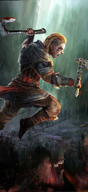Android Assassin's Creed Valhalla Agtergrond — Huawei Pura 90s Pro Max Muurpapier