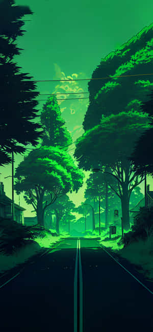 Anime Estetiese agtergrond — Huawei Pura 90 Pro Muurpapier