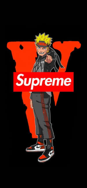 Anime Karakters wat Supreme Dra — Vivo X300 Pro Muurpapier