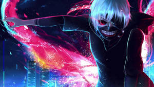 Anime Karakters Tokio Ghoul agtergrond — Anime karakters GIF Muurpapier