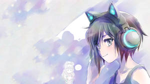 Anime-lesbiese Blake-tekening-agtergrond — Anime lesbiër Muurpapier