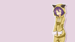 Anime Meisie Hoodie Merry muurpapier — Snoesige anime meisie Muurpapier