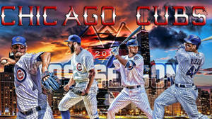 Anthony Rizzo Chicago Cubs Spelers — Lessenaar GIF Muurpapier