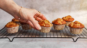 Appelkoos Geroosterde Muffins muurpapier — Pro Display XDR Muurpapier