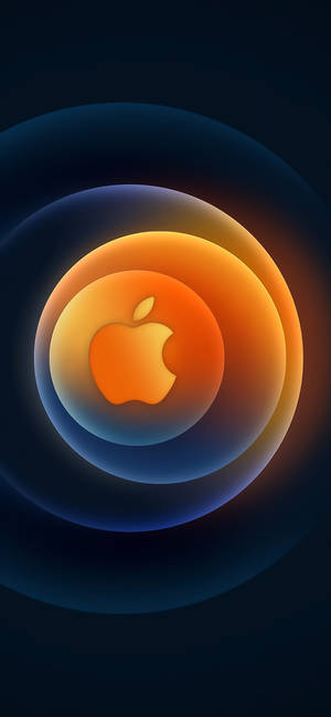Apple-logo-bolle iPhone 12-agtergrond — iPhone 12 Muurpapier