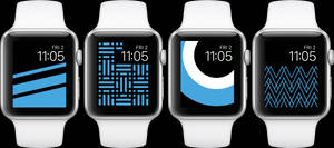 Apple Watch Blou Tematiese Koppelvlakke agtergrond — Apple Watch Muurpapier