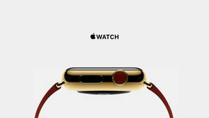 Apple Watch goud rand rooi kroon muurpapier — Apple Watch Muurpapier