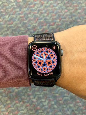 Apple Watch kaleidoskoop patroon skakelbord muurpapier — Apple Watch Muurpapier