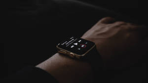 Apple Watch Met Pikswart Bandjies muurpapier — Apple Watch Muurpapier