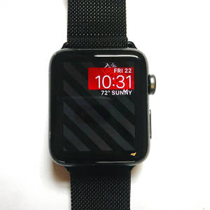 Apple Watch metaalnet afwerking agtergrond — Apple Watch Muurpapier