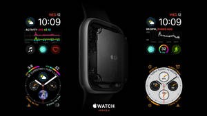 Apple Watch Reeks Vier Spesifikasies agtergrond — Apple Watch Muurpapier