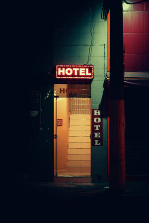 Artistieke hotel ingang muurpapier — Egswart Muurpapier
