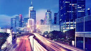 Jakarta Snelweg Pad agtergrond — Skemer Muurpapier