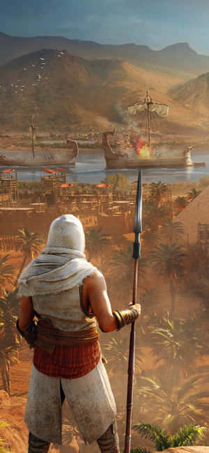 iPhone X Assassin's Creed Origins-agtergrond — Infinix Hot 60 Muurpapier