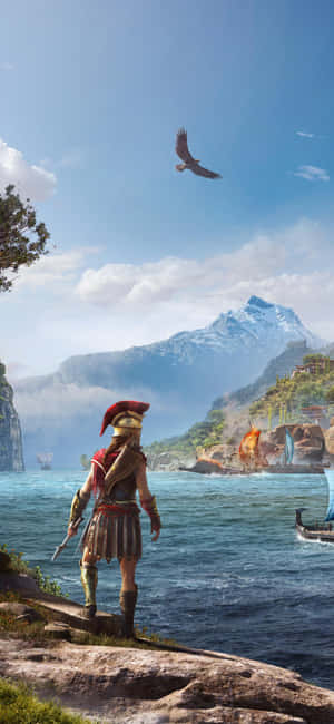 Assassin's Creed Odyssey Agtergrond — Xiaomi Civi 4 Pro Muurpapier