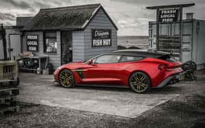 Aston Martin Vanquish in n Betowerende Landskap — Steam Deck Muurpapier