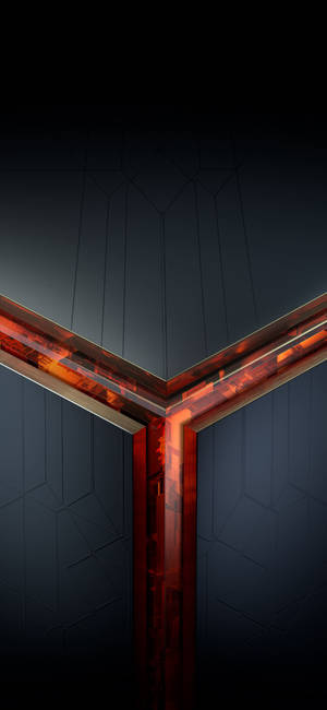 Asus ROG foonlogo-agtergrond — iPhone 13 Pro Max Muurpapier