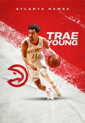 Atlanta Hawks Trae Young wallpaper. — Oppo Pad 5 Mat-skerm Muurpapier
