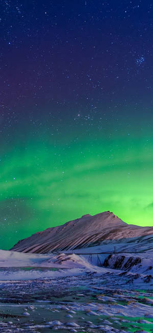 Aurora Borealis iPhone 11 Pro Max-agtergrond — iPhone 11 Pro Max Muurpapier