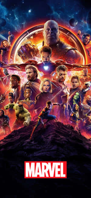 Iphone Xs Marvel Agtergrond — Moto G77 Power Muurpapier