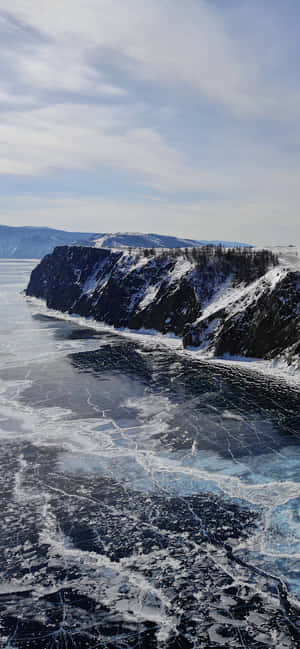 Baikalmeer Ysberg Uitsig — Vivo V70 Muurpapier