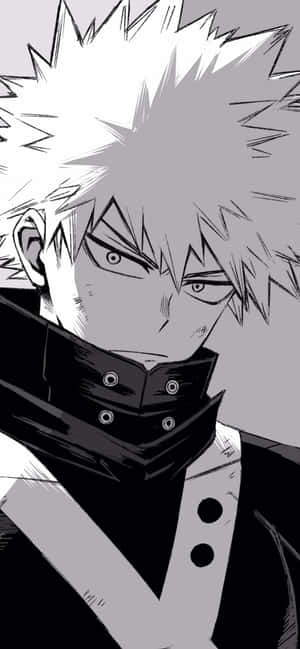 Bakugou - 'n Vurige en ontploffende held in aksie — Galaxy C Muurpapier