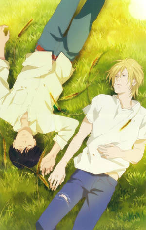 Banana Fish Ash Eiji Vrede-agtergrond. — Lenovo Idea Tab Plus Muurpapier