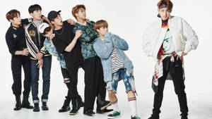 Bangtantv Geskok — BTS rekenaar Muurpapier