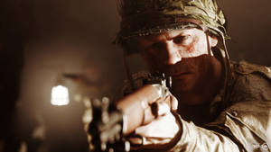 Battlefield 5 4K Naby Skoot Wys Geweer — 4K Gaming Muurpapier