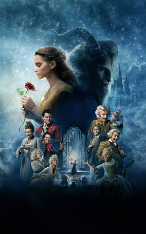Beauty and the Beast regstreekse aksie muurpapier — Galaxy Tab S10+ Muurpapier