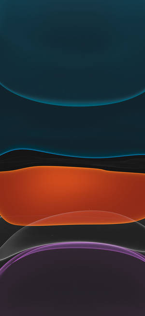 Blou oranje pers muurpapier kuns vir iPhone 11. — iPhone 11 Muurpapier