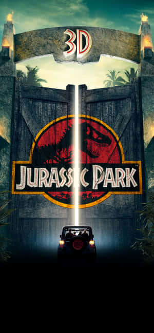 Jurassic Park Zoem Agtergrond — iPhone 14 Pro Max Muurpapier
