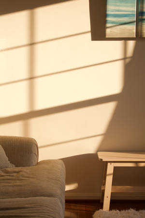 Beige Minimalistiese Ruimte