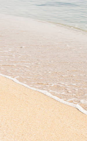 Beige sand op seestrand-agtergrond — Galaxy Tab S9 Ultra Muurpapier