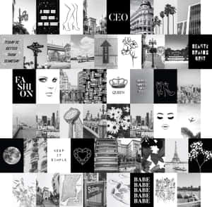 Estetiese Swart en Wit prente — Estetiese swart en wit Muurpapier