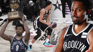 Bekwame Spencer Dinwiddie agtergrond — Gedemp Muurpapier