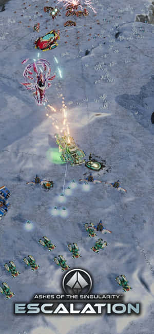 Iphone X Ashes Of The Singularity Escalation Agtergrond — Huawei Pura 90 Muurpapier