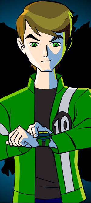 Ben 10 Omnitrix Kyk Af — Pixel 9 Pro Fold Muurpapier