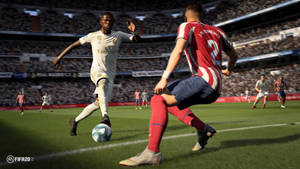 Benjamin Mendy wit goud Emirates-agtergrond — iMac Muurpapier