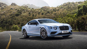 Voorskou muurpapier bentley, continental, gt, wit, syaansig, pad — iMac Muurpapier
