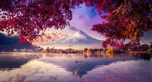Berg Fuji Meer Japan 4K