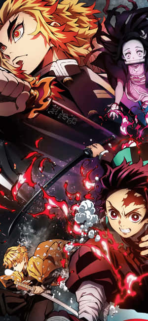 Demon Slayer Iphone 11 — Vivo V50e Muurpapier
