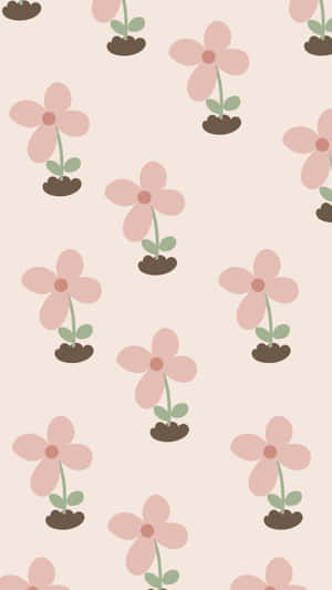 Betowerende Blomme Foonagtergrond — Blomfoon Muurpapier
