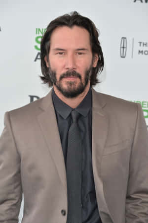 Betowerende Keanu Reeves Portret — Oppo Pad Mini Muurpapier