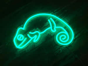 Betowerende Neon Groen Estetiese Agtergrond — Neon groen estetika Muurpapier