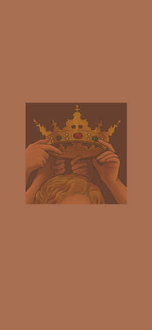 Estetiese Bruin agtergrond — iPhone 15 Pro Muurpapier