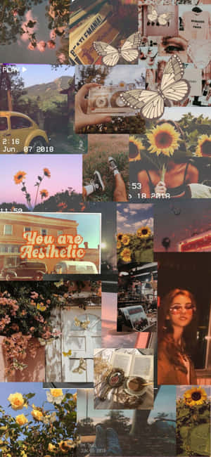 Vintage Collage — Redmi Note Muurpapier